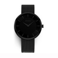 Genuine leather customized personalized wrist watch watches men wrist slim stone quartz watch